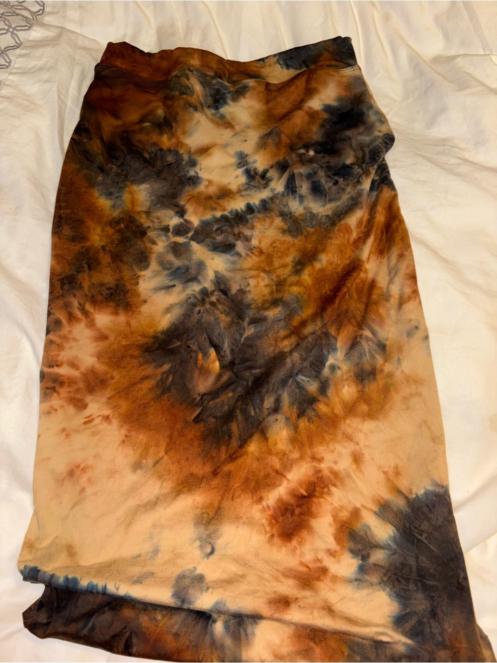 Sundry tie dye jersey boho beach hippie midi skirt siene Medium